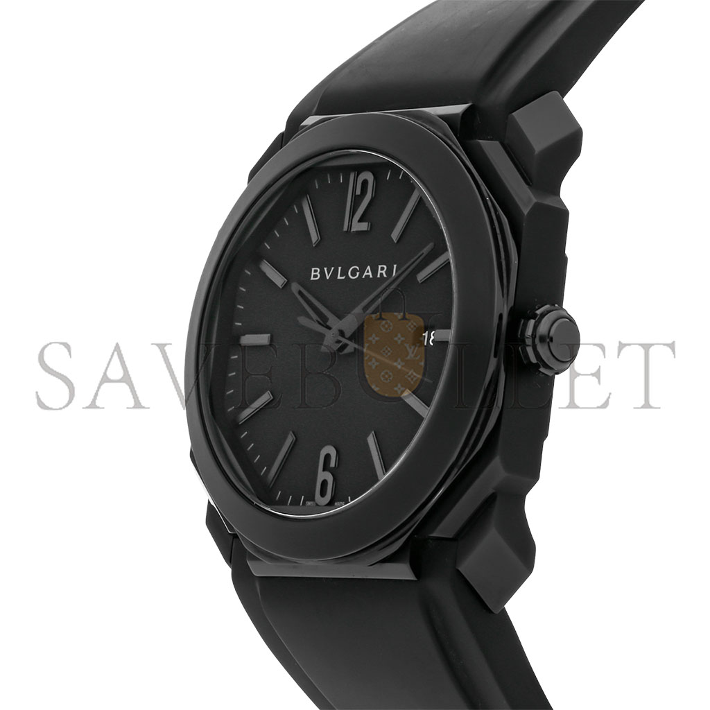 B*l*ai octo ultranero black steel automatic 41mm men